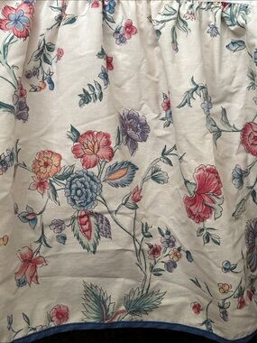 Vintage Laura Ashley Twin Ruffle Bedskirt Floral